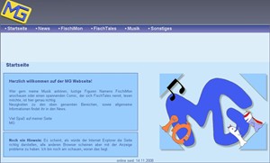 Layout meiner Webseite August 2013